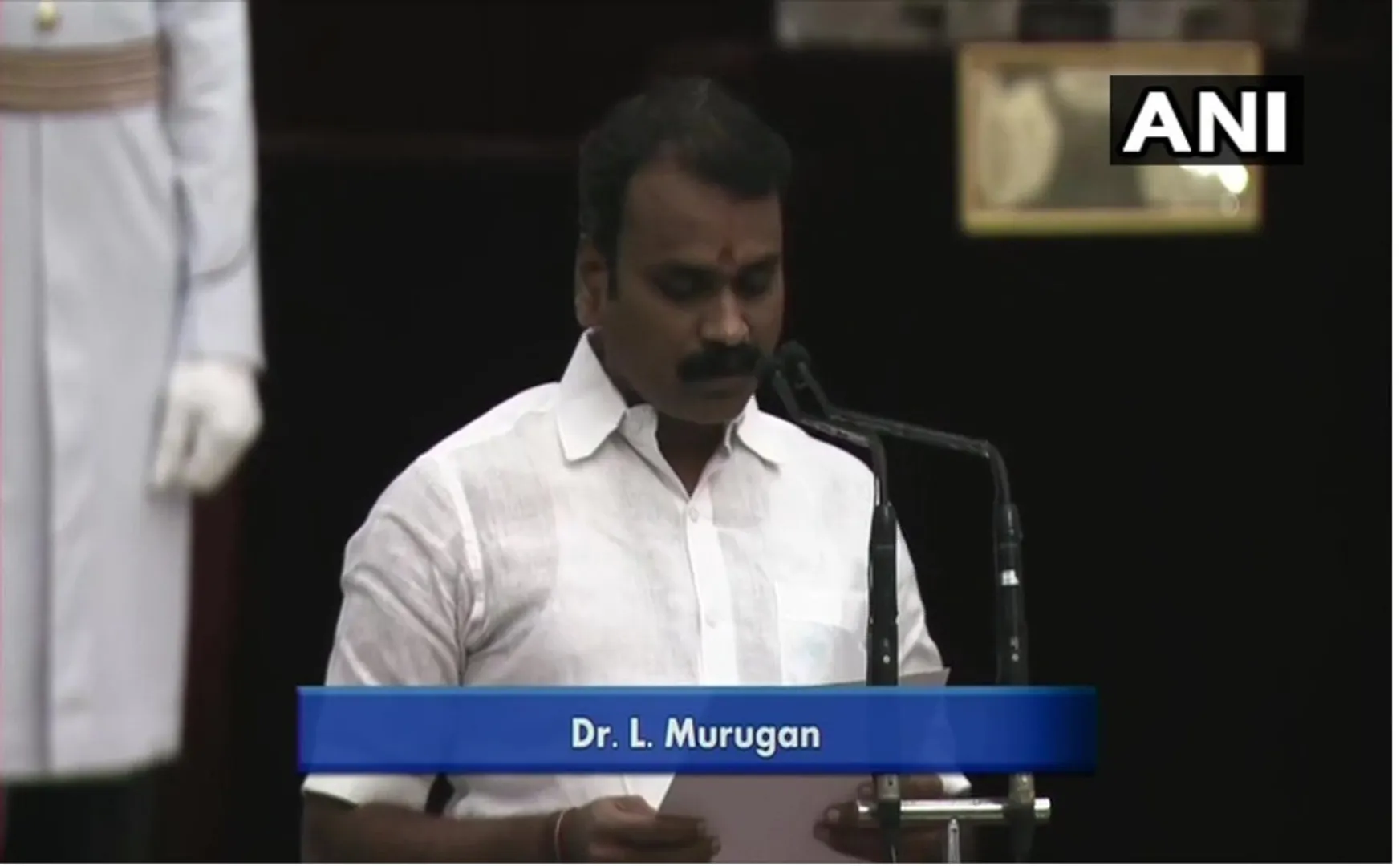 bjp leader l murugan union minister swearing in ceremony 